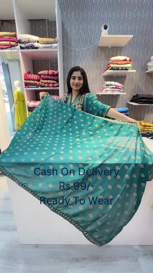 Cotton Printed Full Stitched Kurti Set For Girls - Image 2