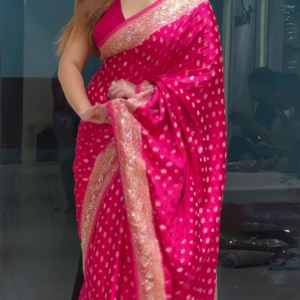 Ethnic Motifs Zari Banarasi Saree – A Timeless Banarasi Treasure