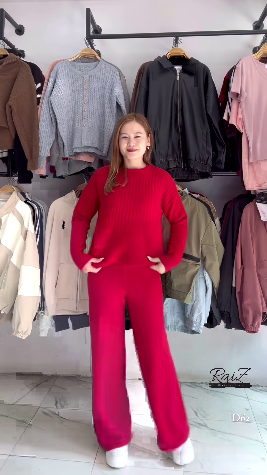 Self-Design Woollen Sweater & Palazzo Set – Elegant Winter Ensemble - Image 7