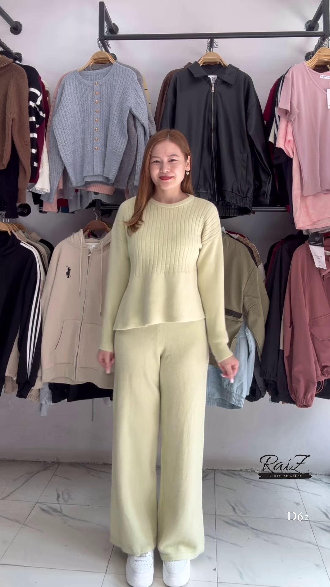 Self-Design Woollen Sweater & Palazzo Set – Elegant Winter Ensemble - Image 2