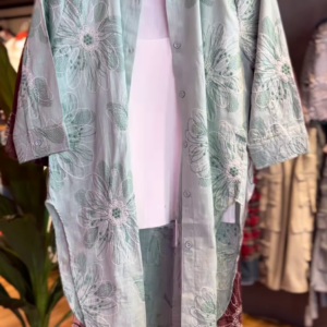 Pastel Floral Embroidered Co-ord Set – Breezy Elegance