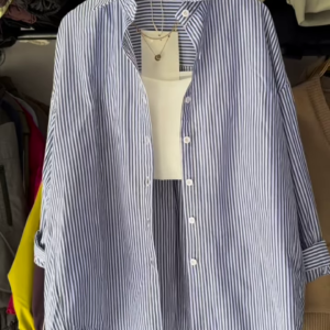 Classic Striped Button-Down Shirt – Timeless & Versatile