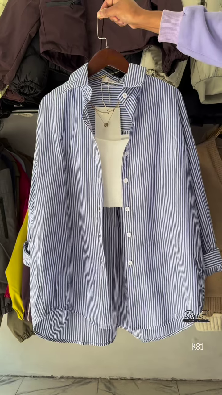 Classic Striped Button-Down Shirt – Timeless & Versatile