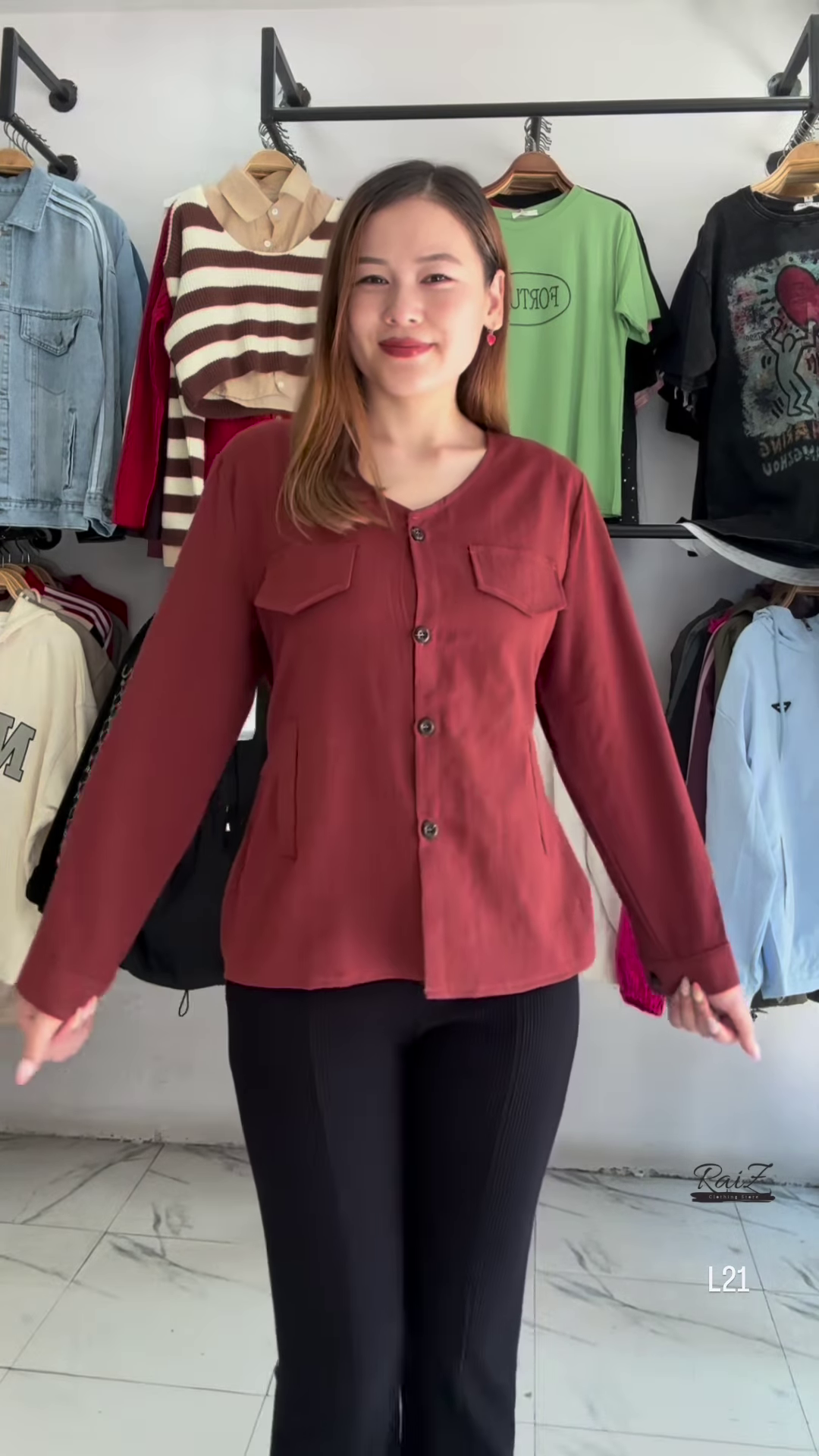 🧡 Chic Button-Up Blouse – Available in 5 Colors! 🧡 - Image 4