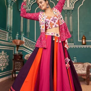 Celebrate Navratri in Style with Multi Color Designer Chaniya Choli