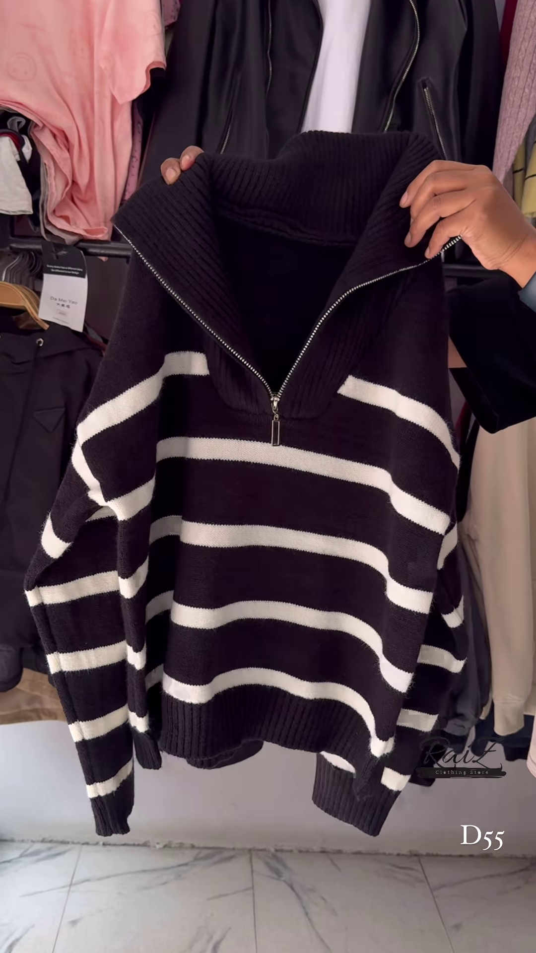 Stylish Knit Sweaters – Trendy Stripes, Cozy Feel, Perfect Winter Wear - Image 6