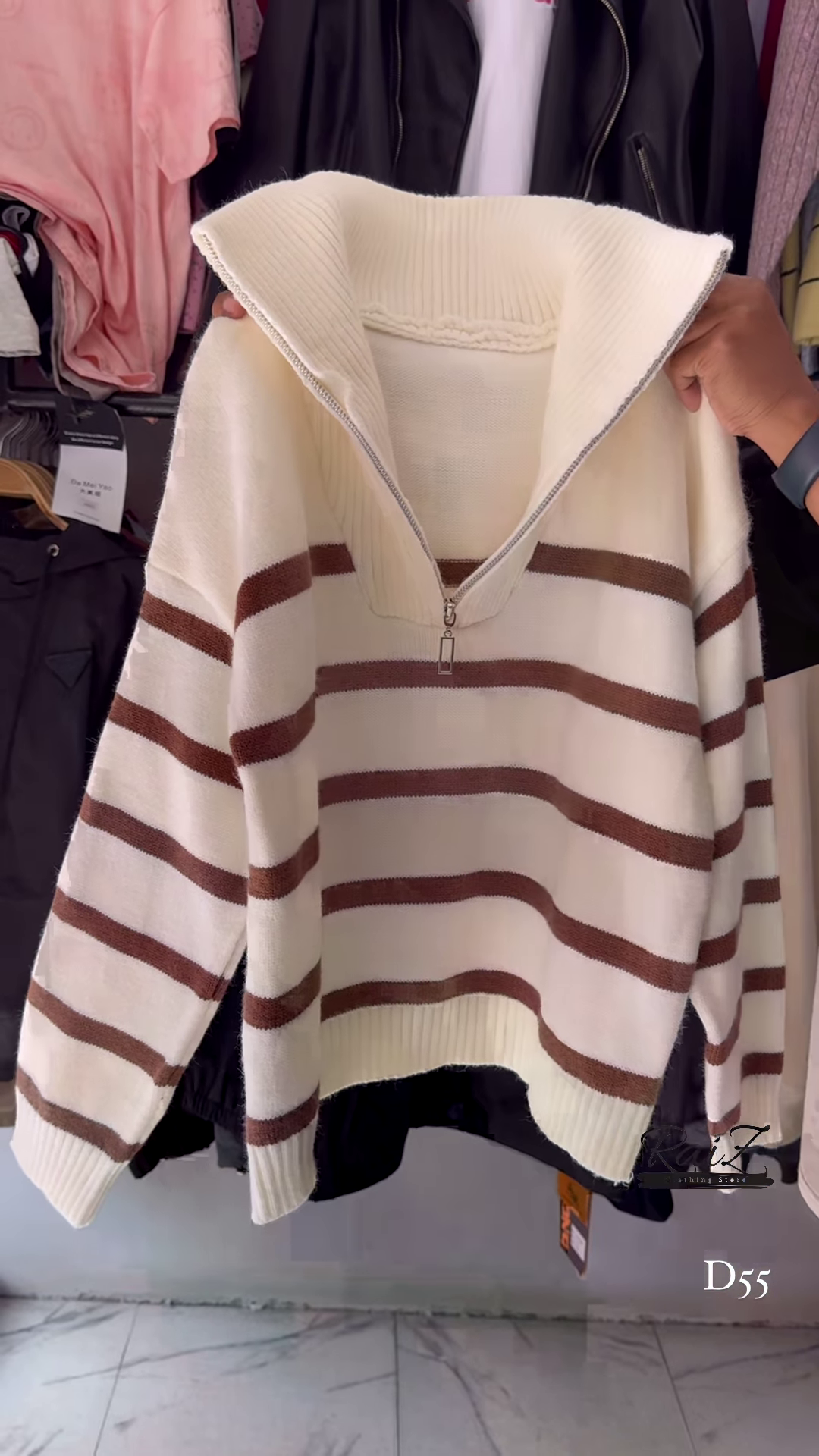 Stylish Knit Sweaters – Trendy Stripes, Cozy Feel, Perfect Winter Wear - Image 4