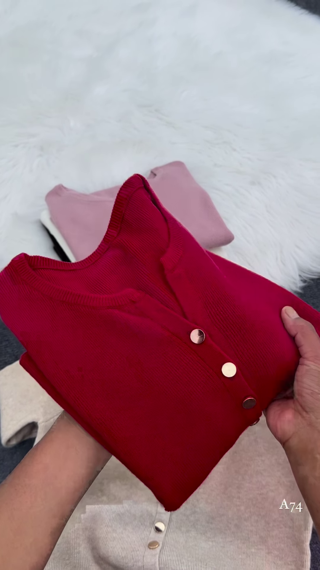 Chic Buttoned Cardigan Collection – Soft Knitwear in Vibrant Colors - Image 7