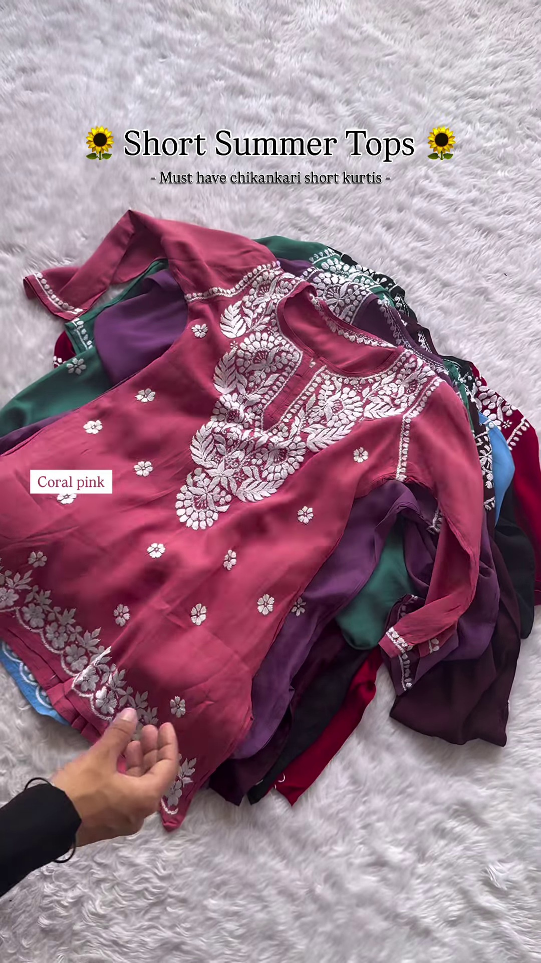 Chikankari Short Kurti – Breezy Summer Elegance - Image 4