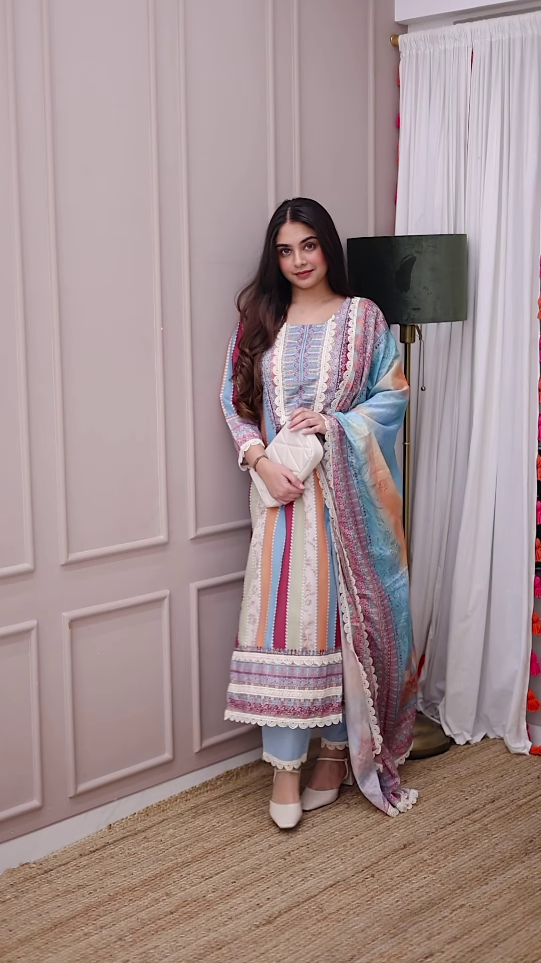 Pastel Elegance Printed Suit – A Timeless Statement