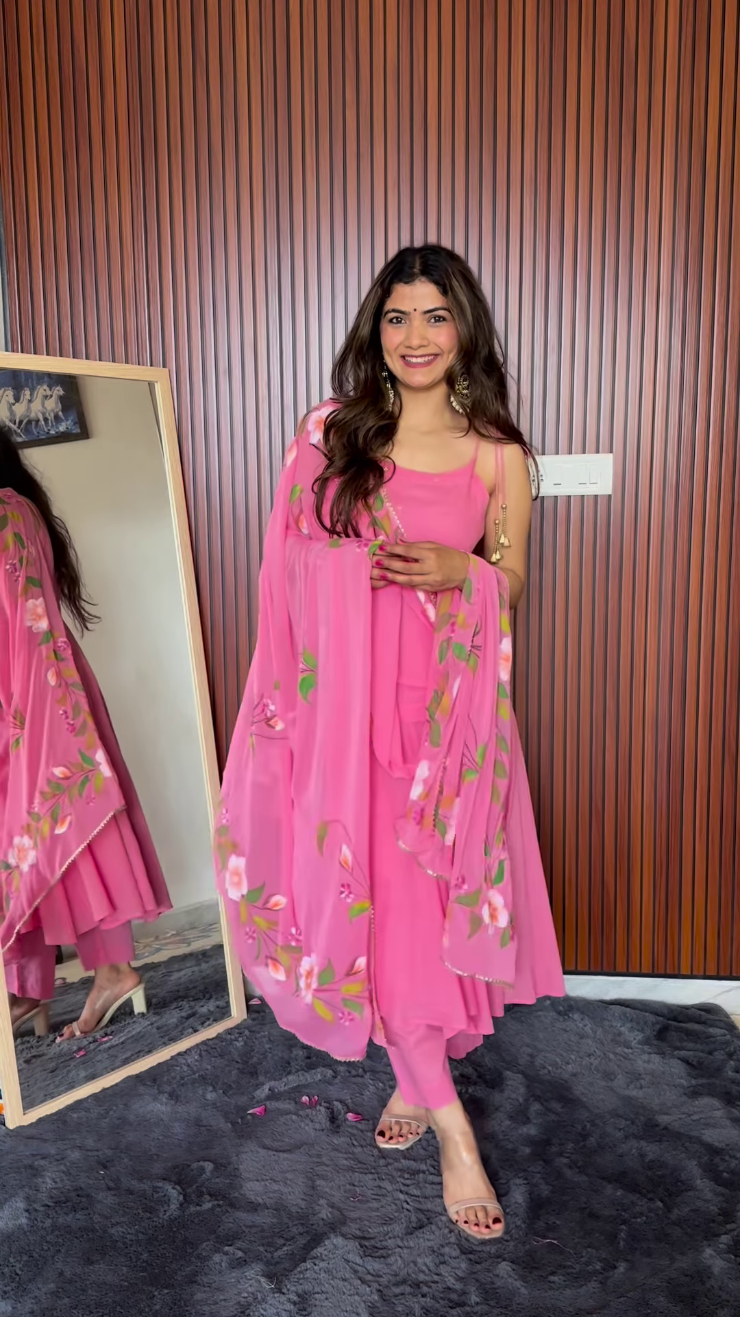 Floral Bliss Anarkali Dress – Grace in Every Step - Image 3