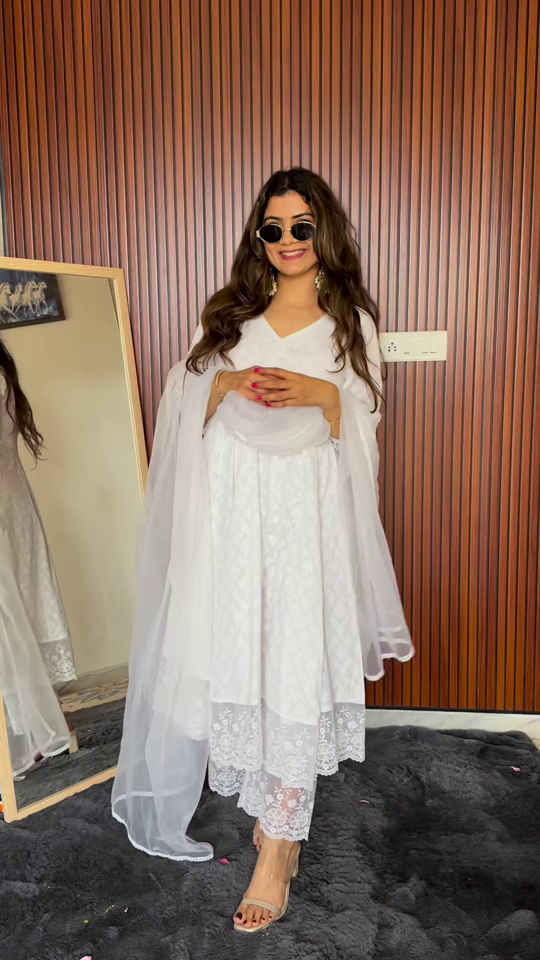 Floral Bliss Anarkali Dress – Grace in Every Step - Image 4