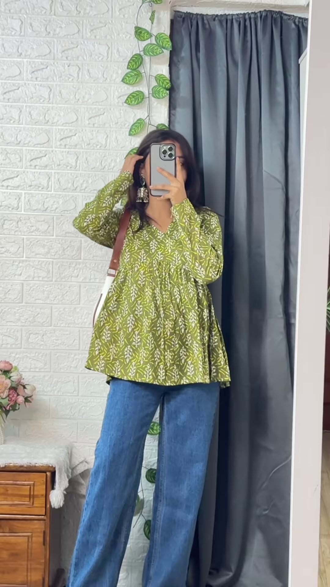 Breezy Floral Peplum Top – Casual Elegance with a Feminine Touch - Image 3