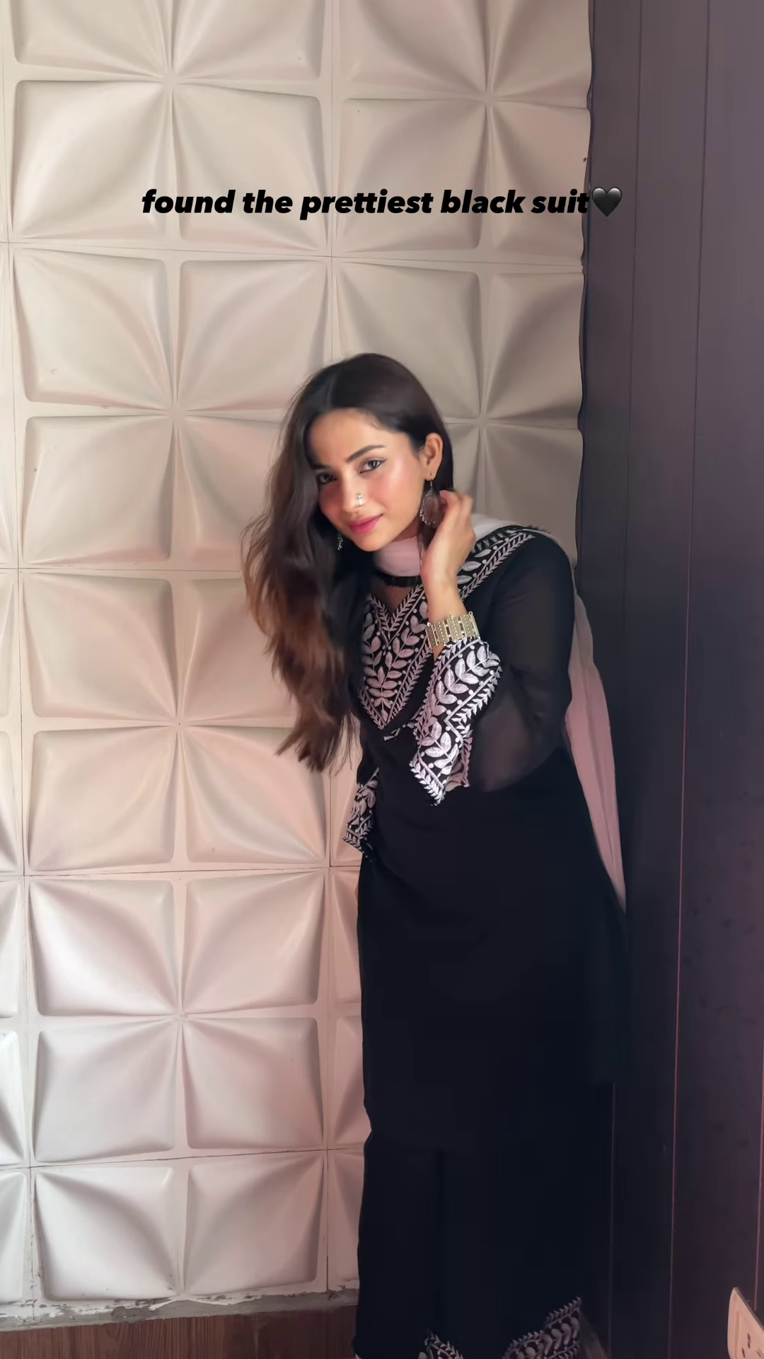 Black Elegance Embroidered Suit – A Timeless Statement - Image 2