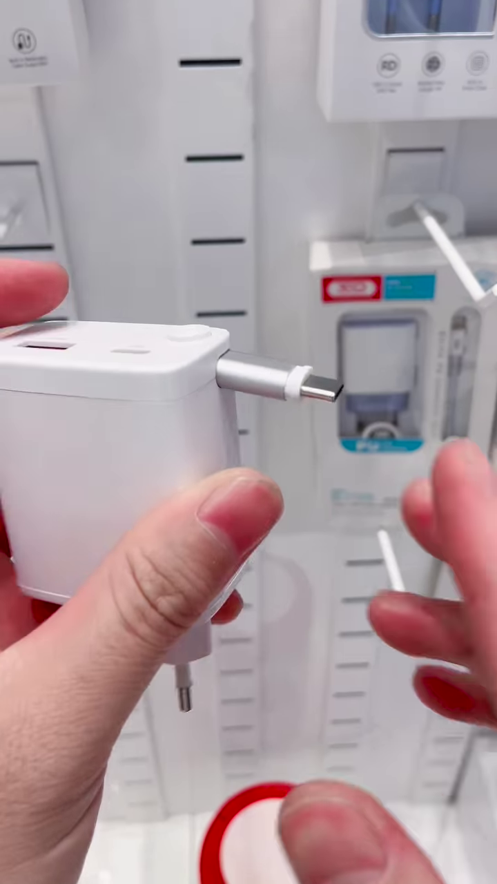⚡️ Retractable Type-C Fast Charger – Plug & Go!
