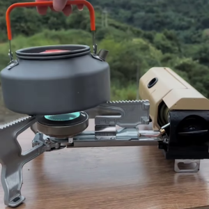 🔥 Foldable Dual-Burner Camping Stove – Power in Your Backpack!