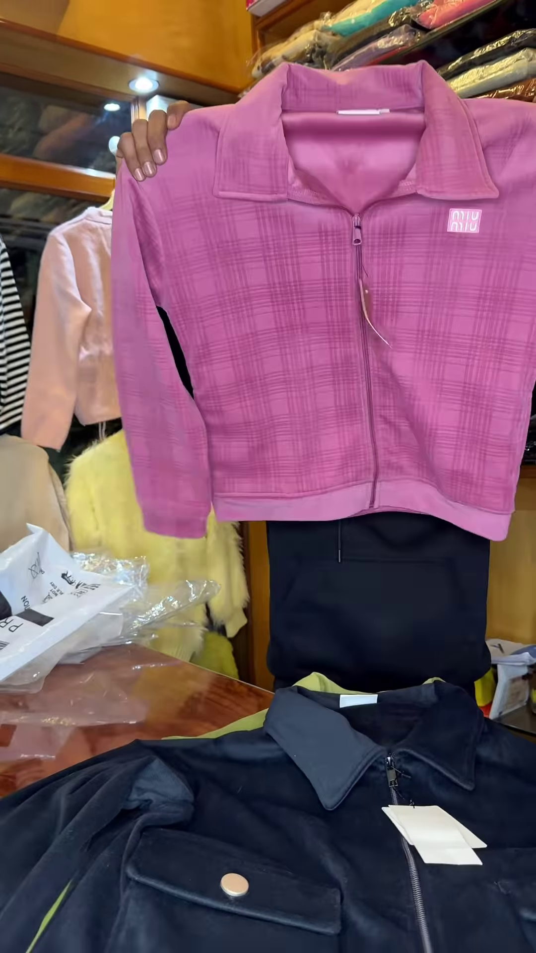 Multicolor Zip-Up Collared Jackets for Women – Set of Five with Front Zipper Closure - Image 7