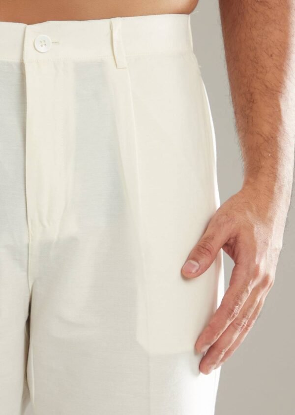 Green Silk Kurta Set For Men With Printed Motifs