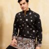 Royal Black Embroidered Designer Kurta Set with Premium Finish