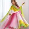Stunning Multi-Color Fox Georgette Anarkali Suit