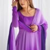 Royal Purple Soft Georgette Anarkali Suit Set
