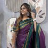 Grape Purple Zip & Go Gown Saree