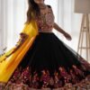 Black Faux Georgette Chaniya Choli with Original Mirror Work
