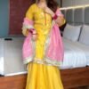 Neha Bhandari Sunshine Yellow Sharara Set