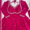 Pink Color Apsara Suit Set with Sequence Work